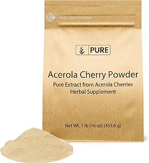 Pure Original Ingredients Acerola Cherry Powder 1lb Non-GMO, Gluten Free, Eco-Friendly Packaging