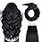 YILITE Tape-in Hair Extensions - 14inch Jet Black, Silky Straight, 20pcs 40g