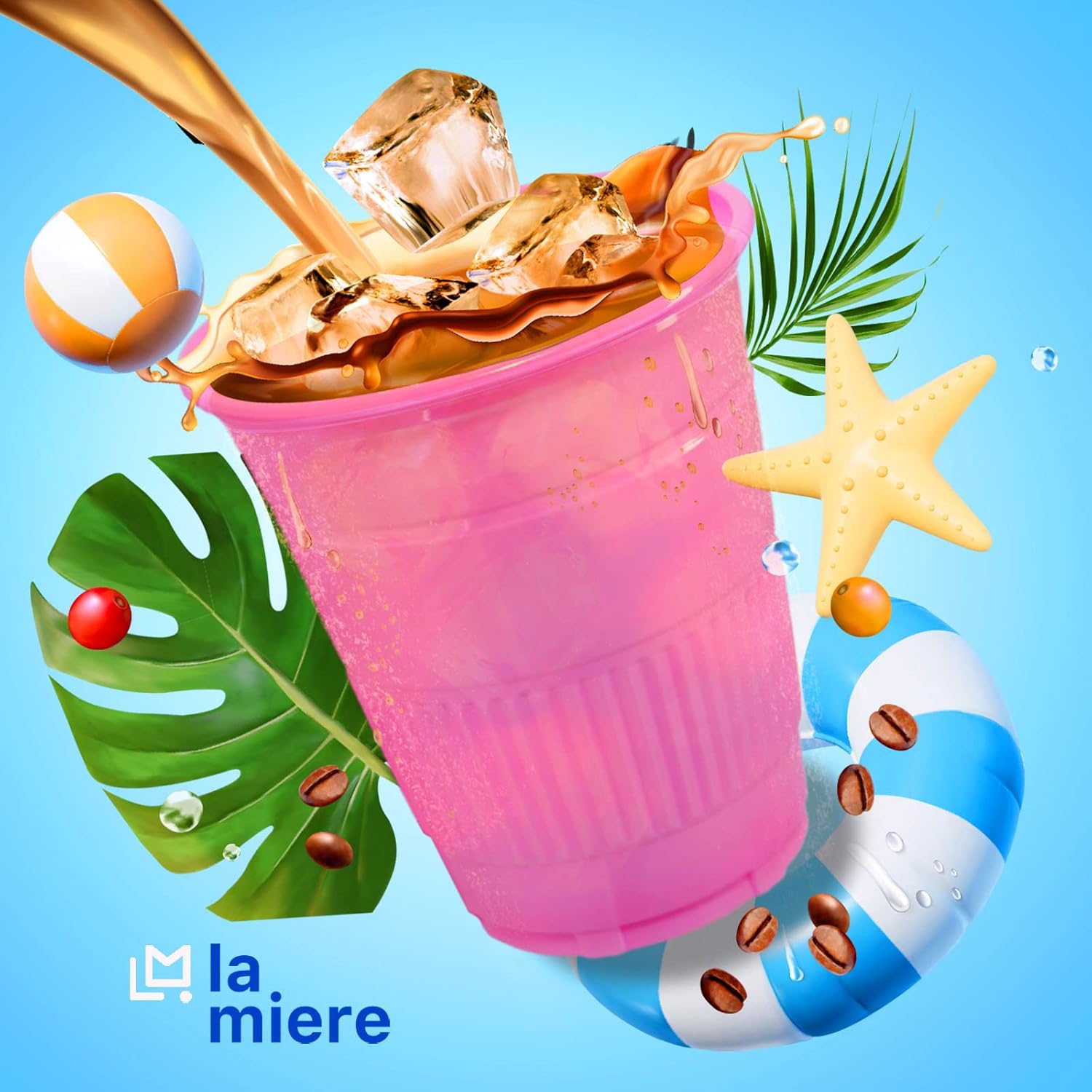 LA MIERE 50 Pack 5 oz Plastic Disposable Recyclable Dental Cups - Party Tumblers, Mouth Rinse & Bathroom Cups -Yellow - Image 2