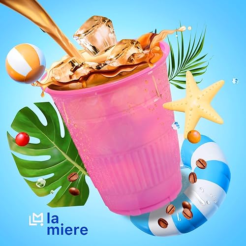 Miniatura 3 de LA MIERE Paquete de 1000 vasos dentales reciclables desechables de plástico de 5 onzas, vasos para fiestas, enjuague bucal y tazas de baño, color