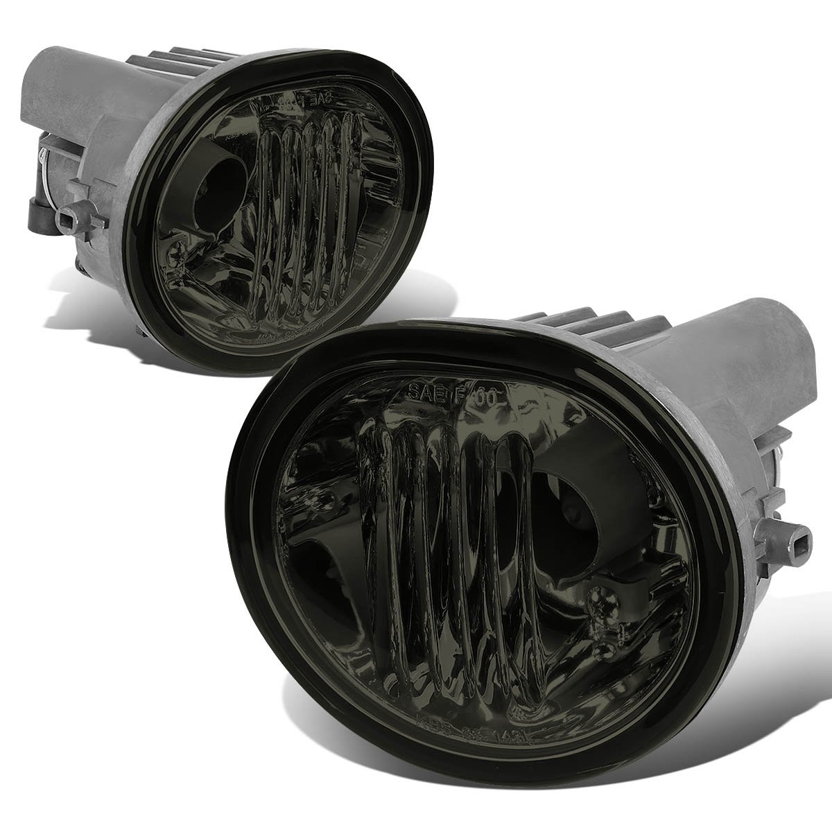 Auto Dynasty Compatible with Scion tC/Matrix/Pontiac Vibe Pair of Bumper Driving Fog Lights (Smoked Lens)