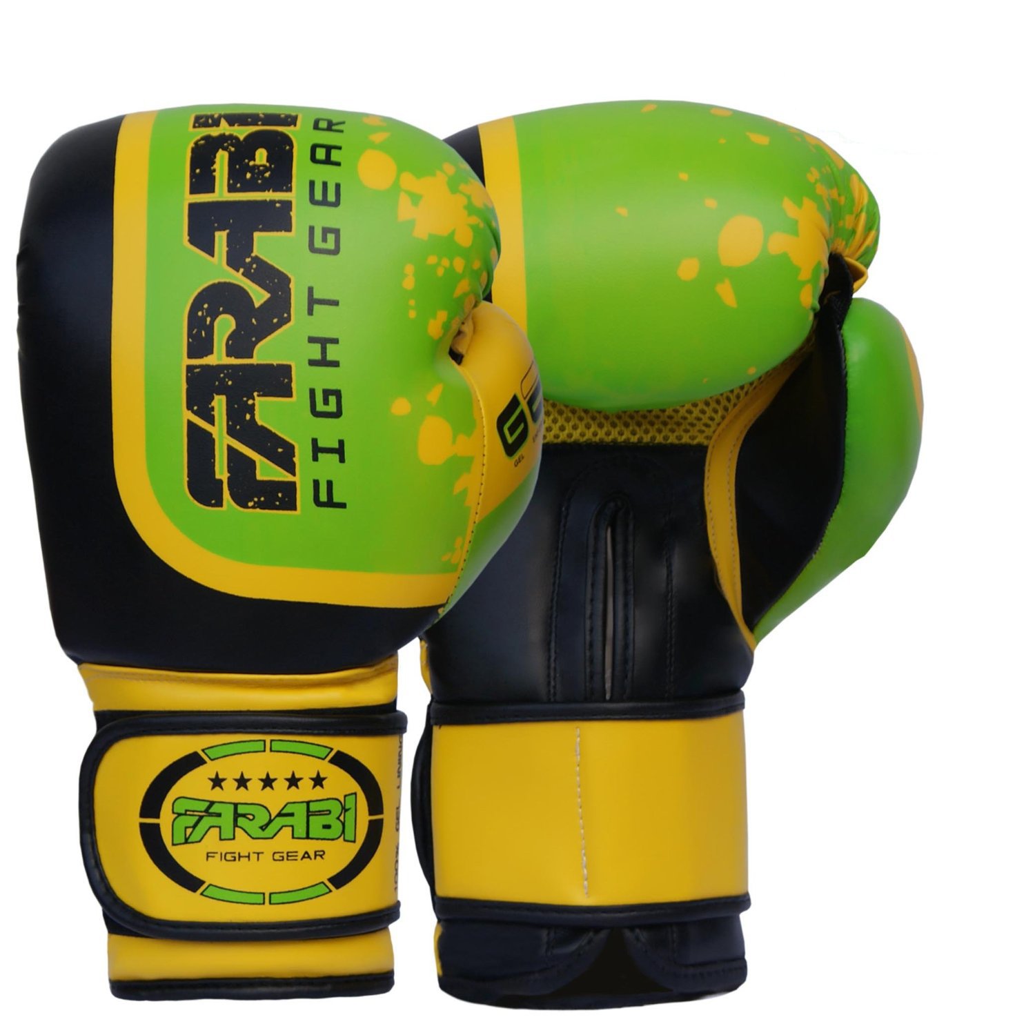 Farabi Sports Boxing Gloves Men and Women Kickboxing Gloves - Muay Thai Gloves 10-oz 12-oz 14-oz 16-oz Boxing Gloves for Punching Bag, MMA, Muay Thai and Training (16-oz, Green) — image 1