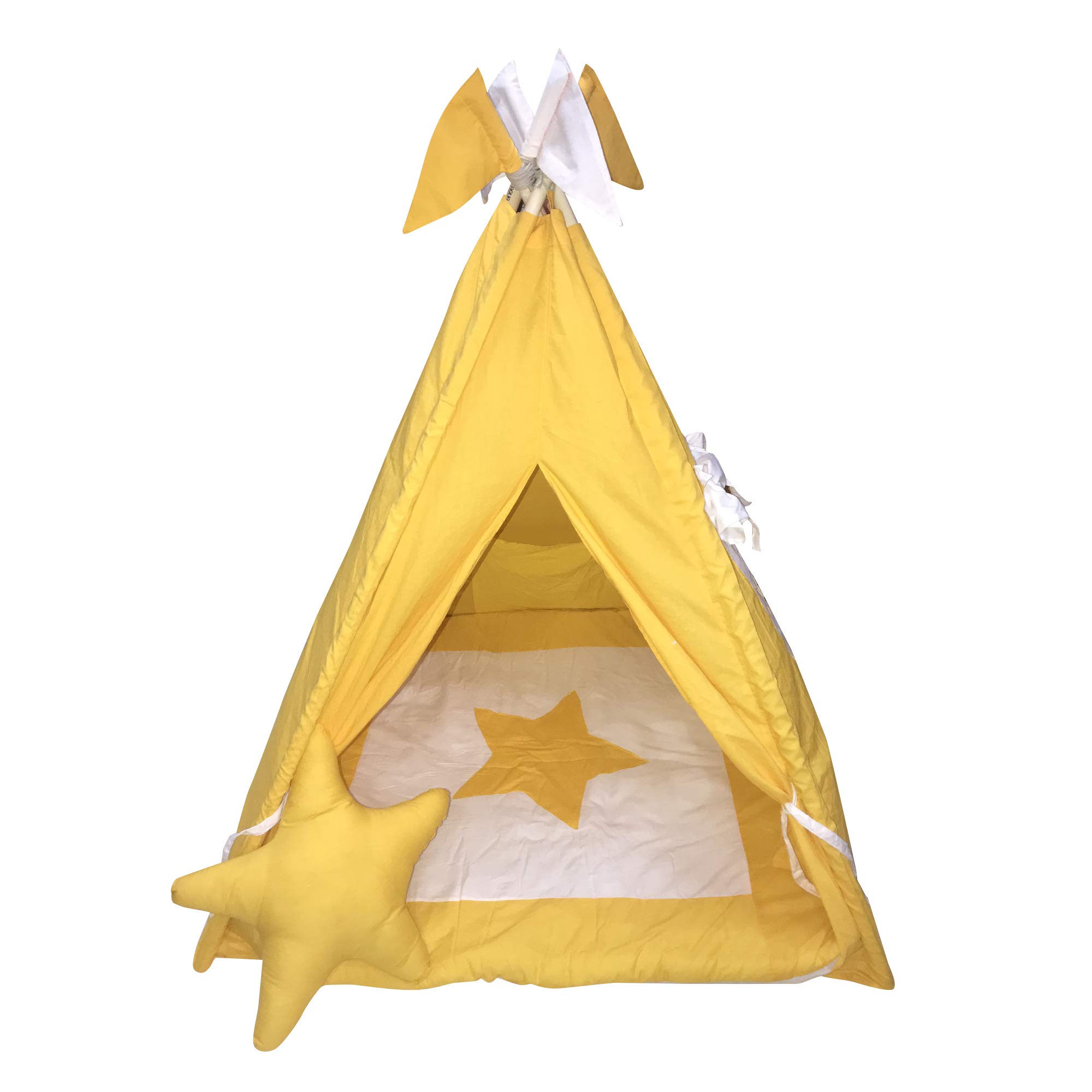 creative textiles Tent House for Kids Cotton Tent House/Play House with Star Shaped Baby Plush Pillow for 2 Yrs and Above Kids (B081X2RR9B) Amazon Price History, Amazon Price Tracker