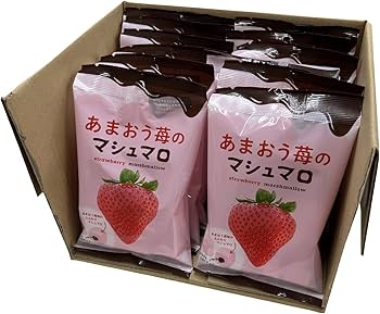 Amazon.co.jp: 竹下製菓 あまおう苺のマシュマロ【45g×12袋】 : 食品