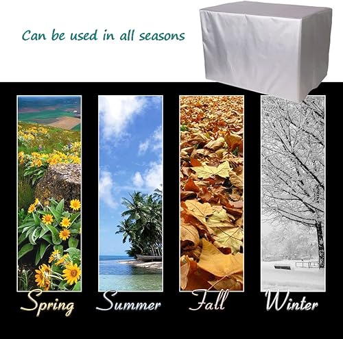 Miniatura 2 de Fundas rectangularescuadradas para muebles de jardín, cubierta de mesa de patio, impermeable, 420D Oxford para muebles de patio al aire libreratán