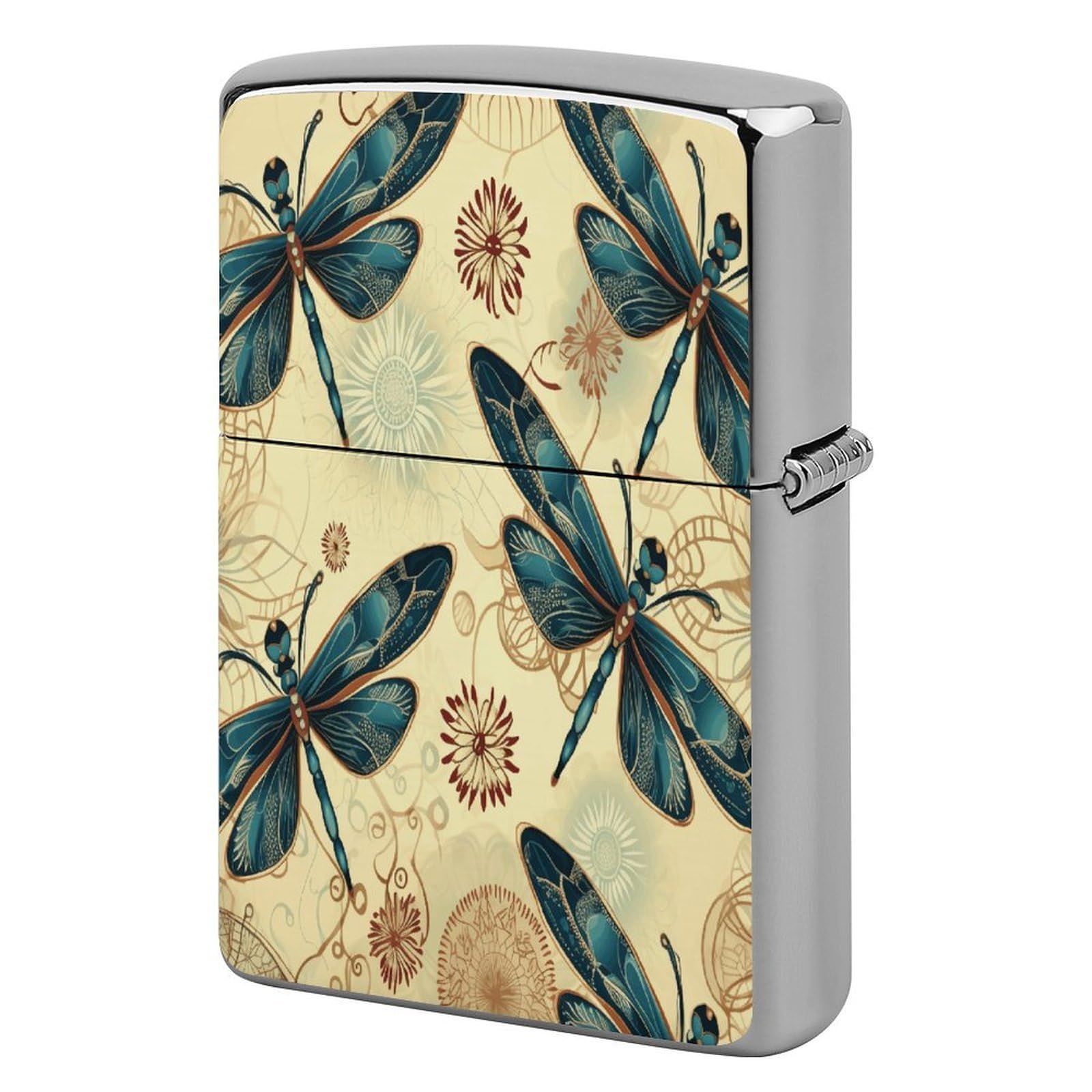 Fodpand Style Dragonfly1 Metal Lighter Case Cover Lighter Sleeve