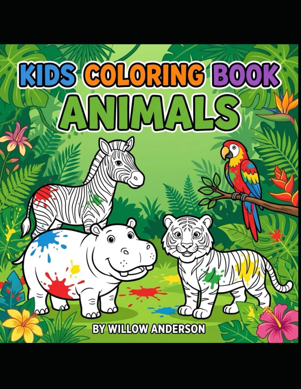 Amazing Animals Coloring Book: Fun Wildlife Adventures for Creative Kids Ages 6-10