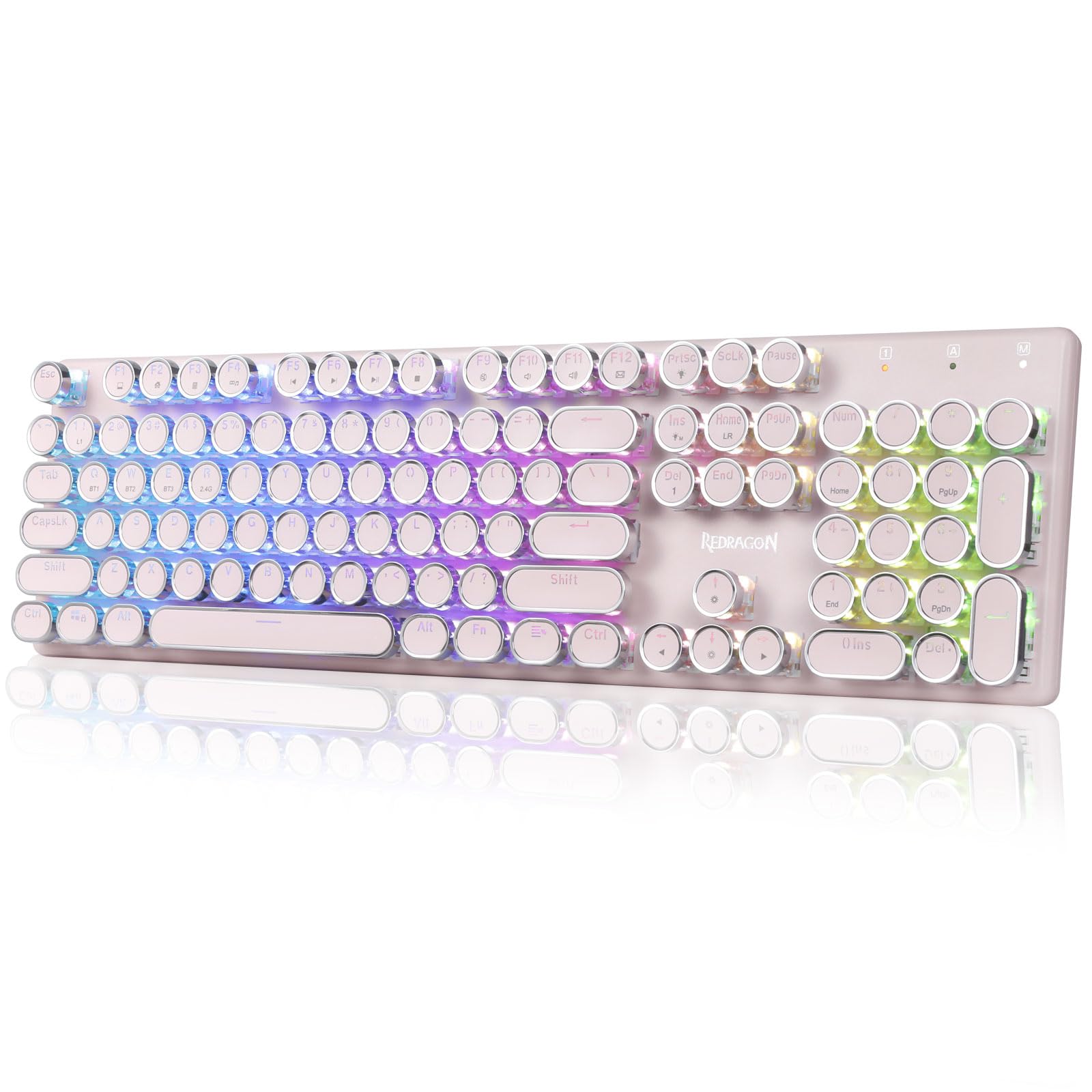 Amazon | Redragon K710 ワイヤレス タイプライター風 メカニカル