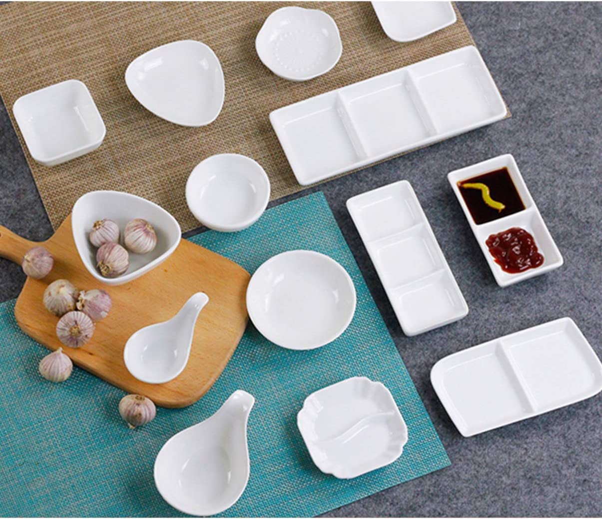 ♥️くつわ銘々皿3枚セット POTPURRIのTeshio 三つ雲 豆皿