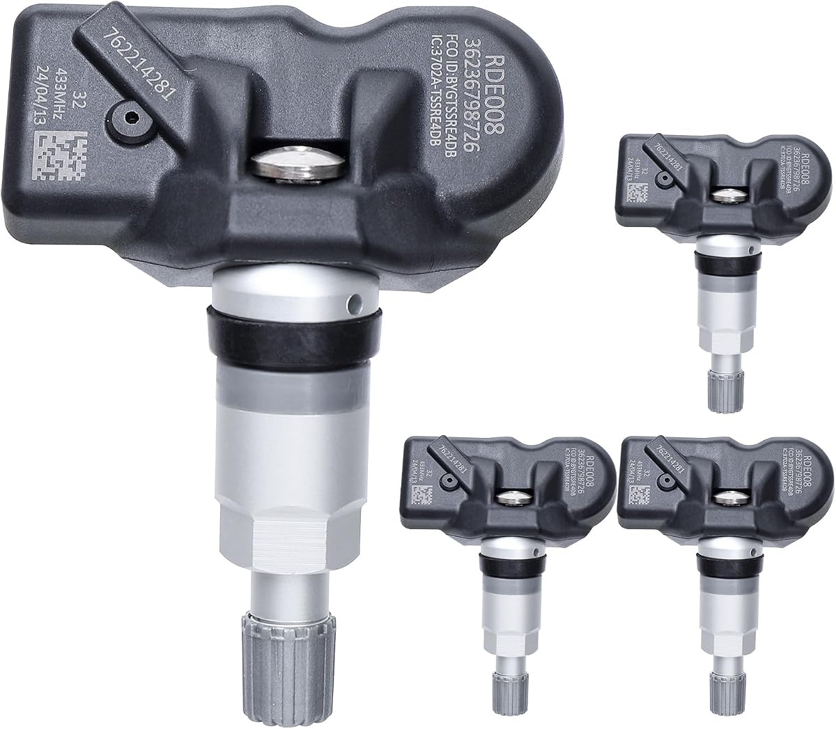 NPAUTO TPMS Sensor Compatible with BMW 335i 528i 328i M3 M6 X3 X5 Z4 Series 1 3 5 6 7 Mini Rolls-Royce & More, 4-Pack Tire Pressure Monitoring System Sensors Replace# 36236798726, 36236771034, 433Mhz