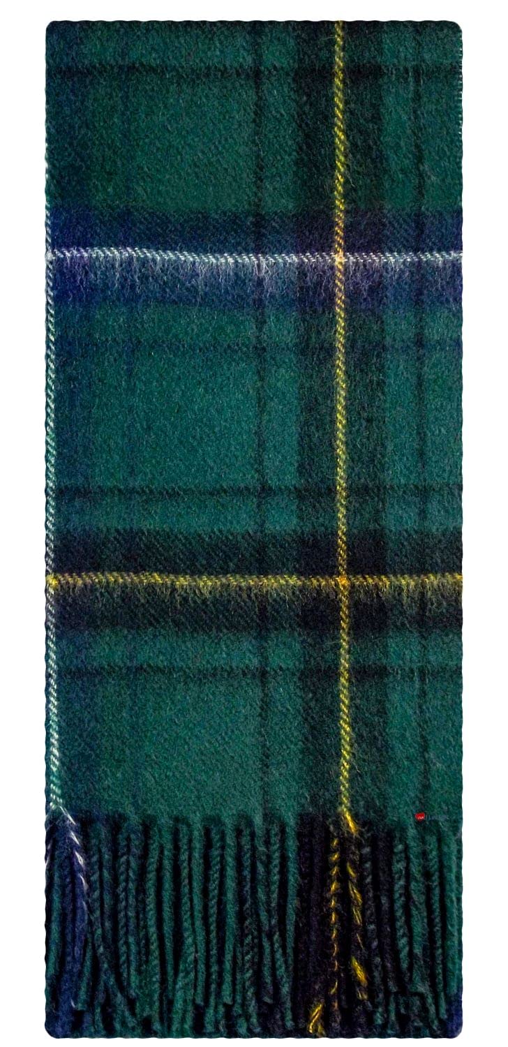 I LUV LTD Henderson Modern Tartan Plaid 100% Lambswool Clan Scarf Made in Scotland