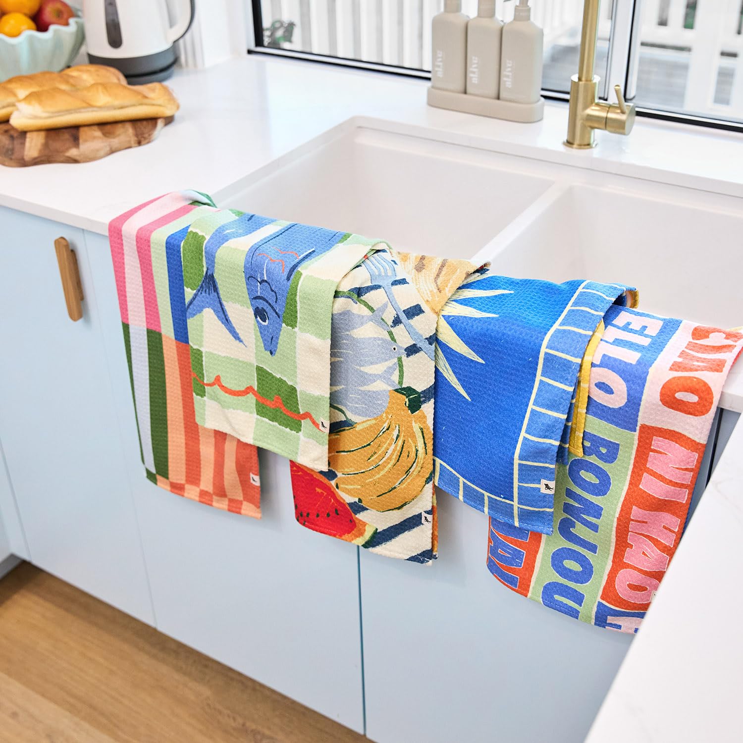 Dock & Bay Tea Towels - Quick-Drying Dish Towels in Thick Waffle Fabric - Medium Size 75x45cm, 29x17 - Dinner Party - Image 4