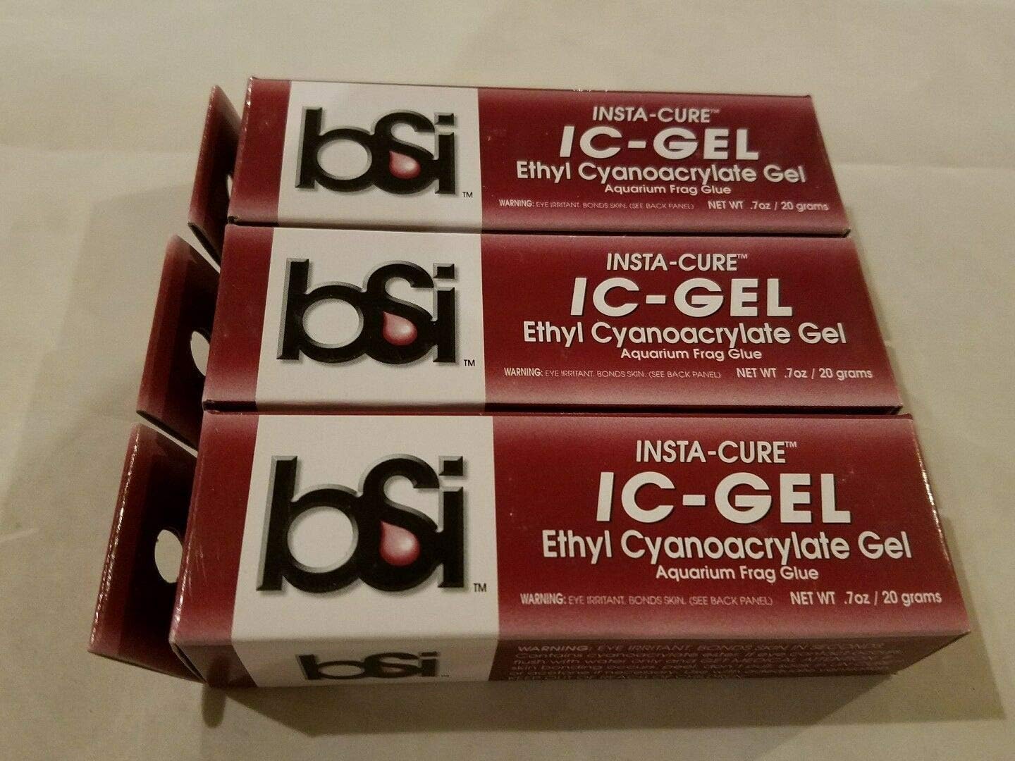 Aquarium Frag Glue 3 Tubes 20gm. Tube Glue Gel