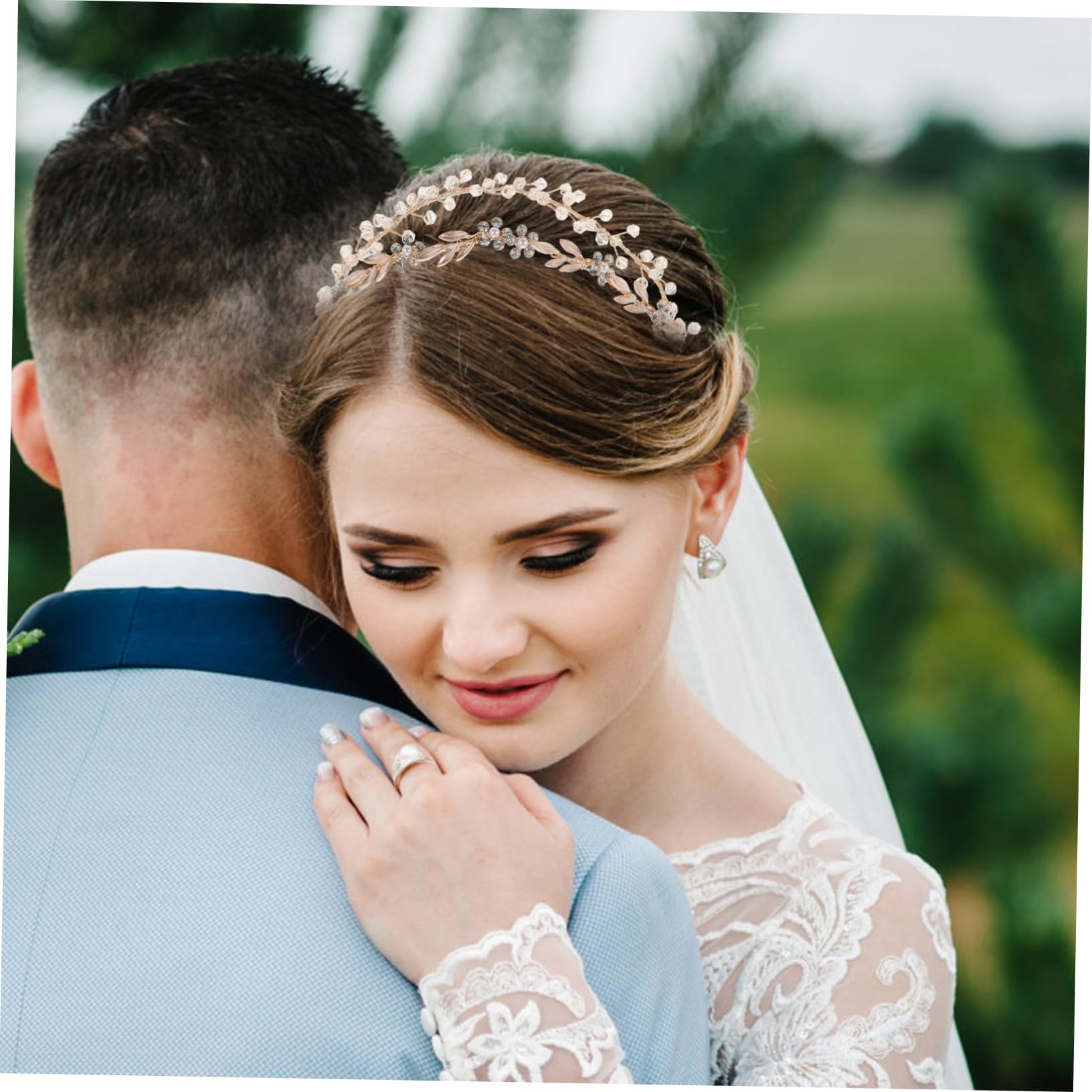 Didiseaon 4pezzi Cerchietto Cristallo e Per Donne Accessorio Per Matrimoni Compleanni e Feste Headband e Confortevole Per Speciali