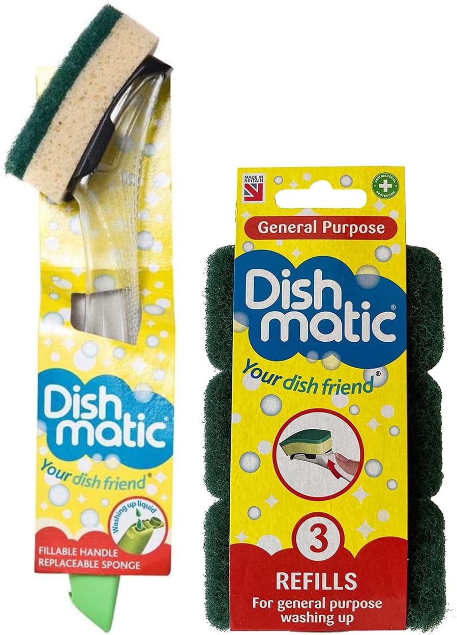 Dishmatic Washing Up Brush with Sponge from CaraselleColour of Handle