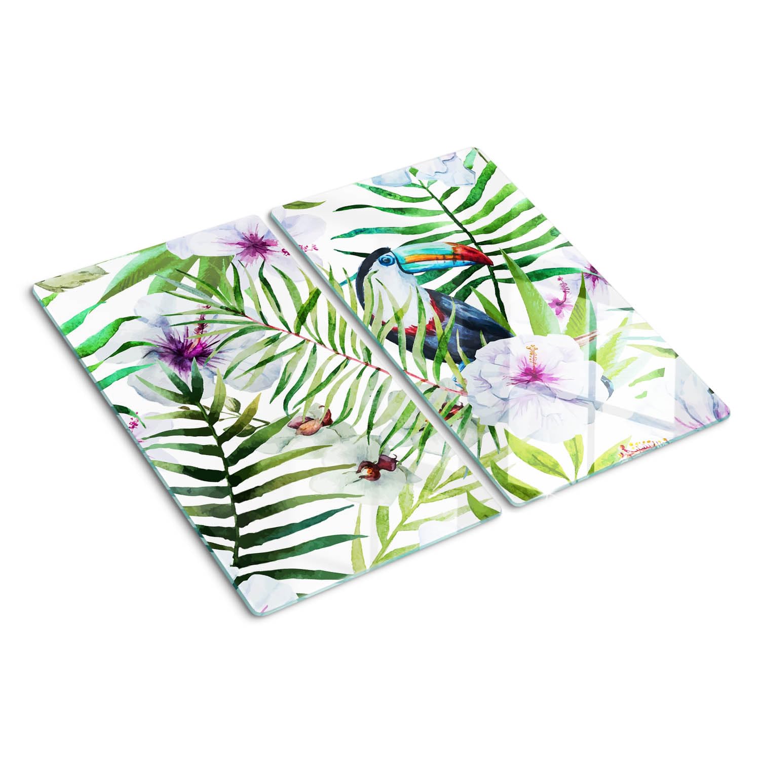 Protection plaque induction en verre trempé Tulup tapis de découpe 2x30x52cm