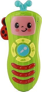 eKids Cocomelon Toy Remote Control for Toddlers, Musical Toy with Built-in Toy Microphone and Nursery Rhymes for Children, for Fans of Cocomelon Toys and Gifts