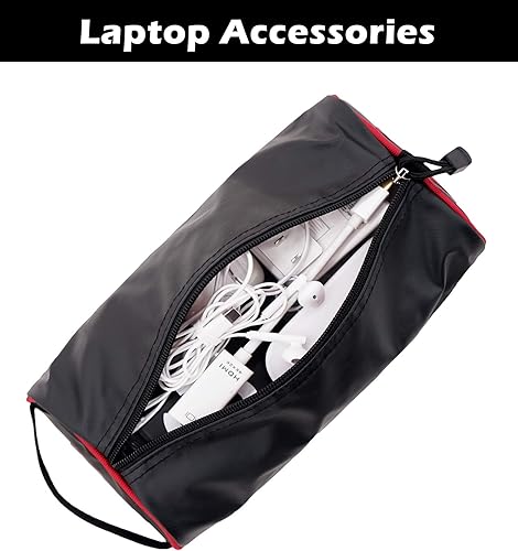 Miniatura 4 de Rough Enough - Bolsa de herramientas pequeña, organizador de piezas pequeñas con cremallera, asa portátil para equipo de motocicleta, electricista,