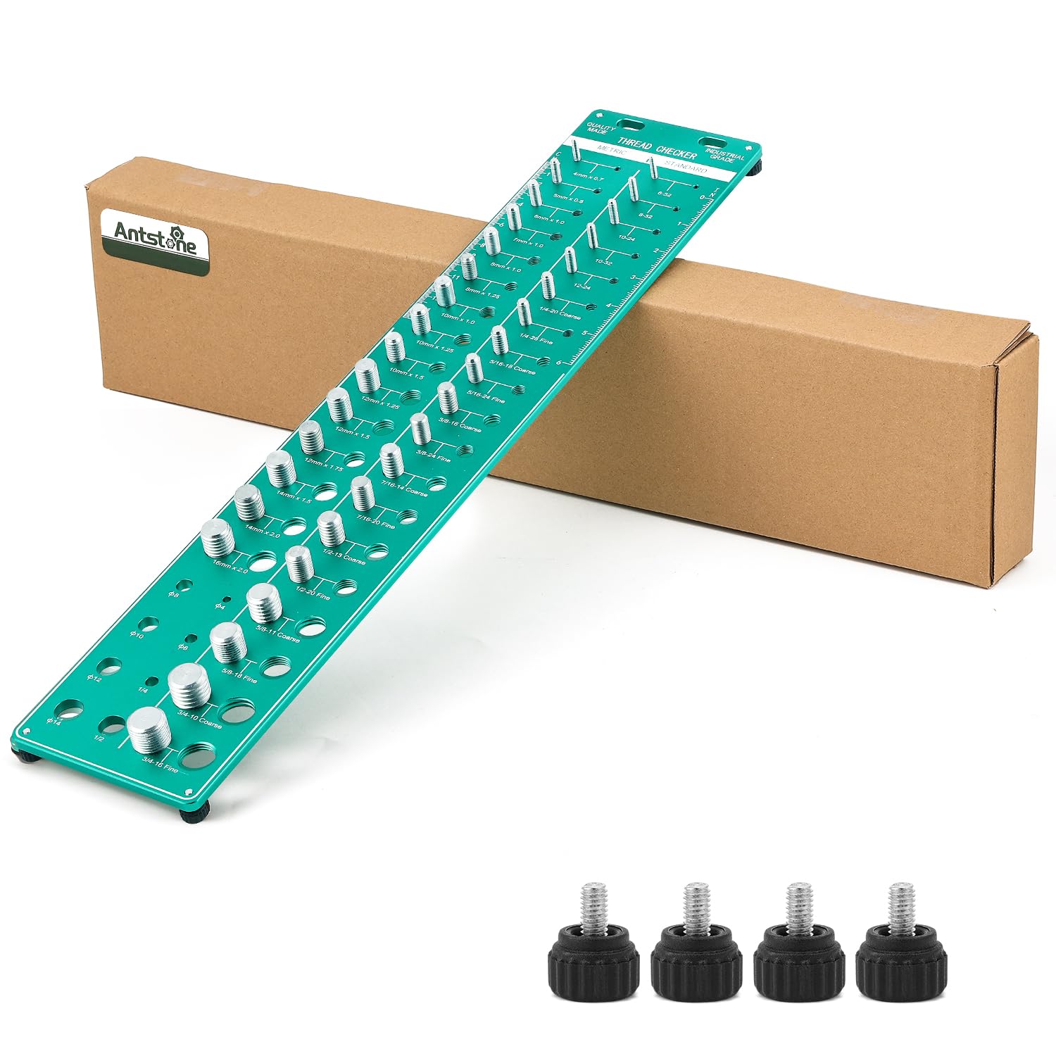 Bolt Measuring Tool 42 Size Thread Checker Gauge - Metric & Standard ...
