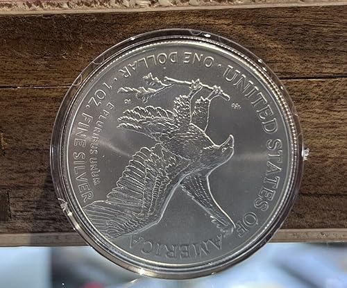 Miniatura 5 de Generic 1 oz American Silver Eagle ASE (RANDOM YEAR 1986-2024+) en cápsula