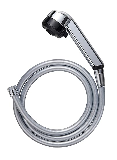 SANEI PS3051-CTA-CC Shower Head and Hose Set, Body Care, Jet Water Flow, Shower Switching, Plated