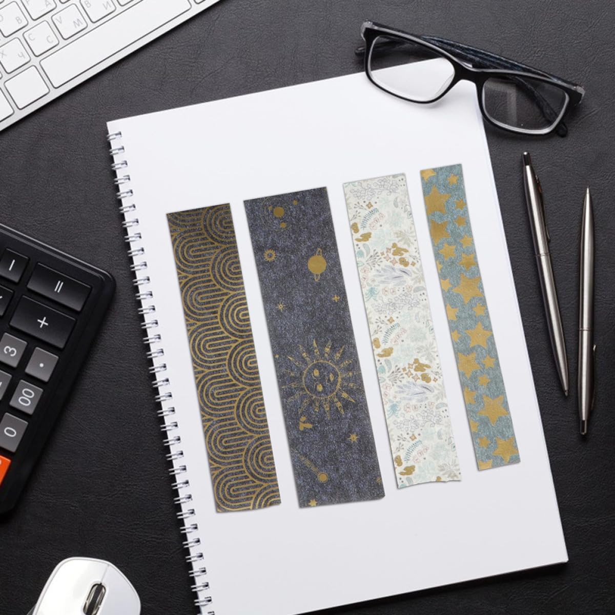 Lurrose 60rouleaux Rubans Adhésifs Décoratifs Papier Rubans Washi Avec Motifs Doré Pour Scrapbooking Et Bricolage