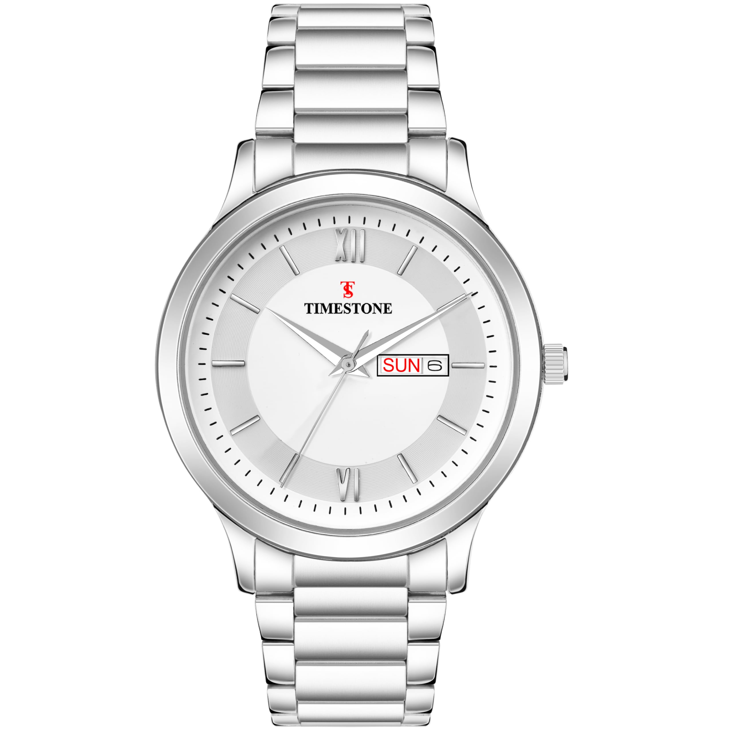 TS TIMESTONE TS-9144-4 Stainless Steel Wrist Watch of Metal Analogue (White) (B0CJMP1QRF) Amazon Price History, Amazon Price Tracker