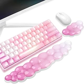 Keyboard Wrist Rest, Ergonomic Wrist Rest for Computer Keyboard, Wrist Pad | Gel Wrist Rest for Keyboard, Mouse Wrist Rest, Wrist Support for Keyboard, Ergonomic Keyboard Pad, Cloud Wrist Rest