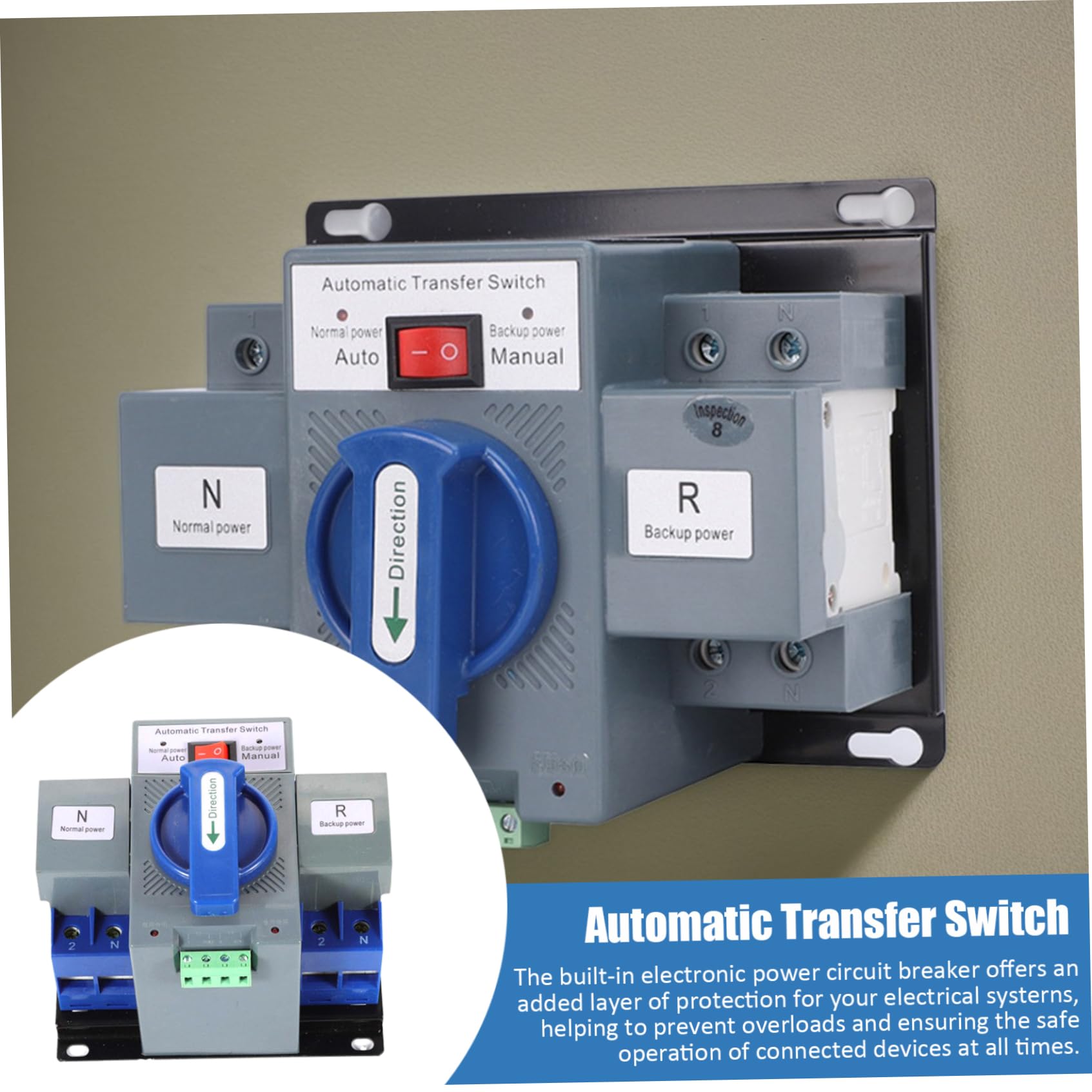 Interruptor de transferencia automático 110V Divedora del generador de potencia Interruptor de transferencia de 50Hz/60Hz Herramienta