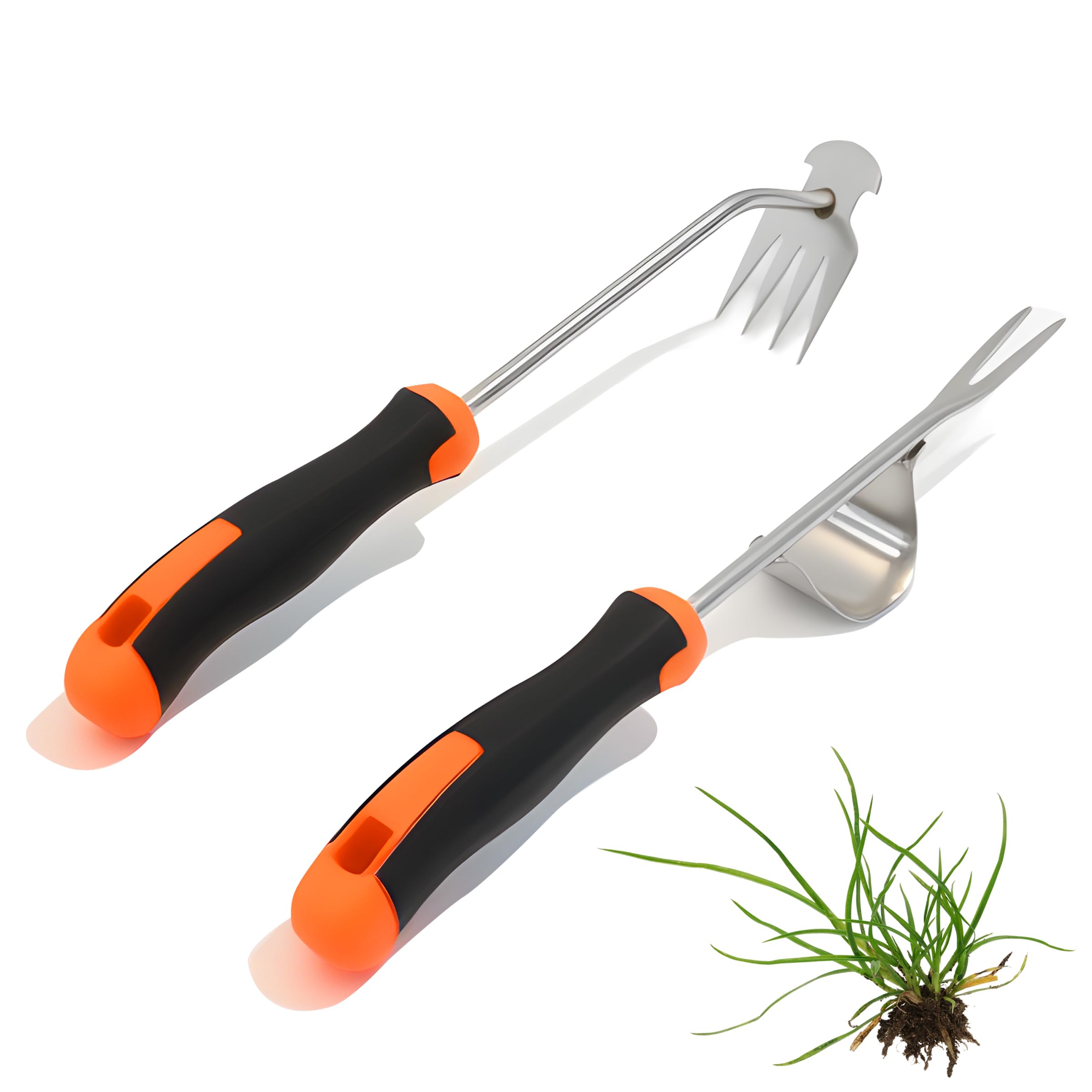 ZHABAYEN Weed Puller Tool, Weed Puller Root Remover, Serrated Edge for Efficient Weed Pulling, Moss & Dandelion Removal