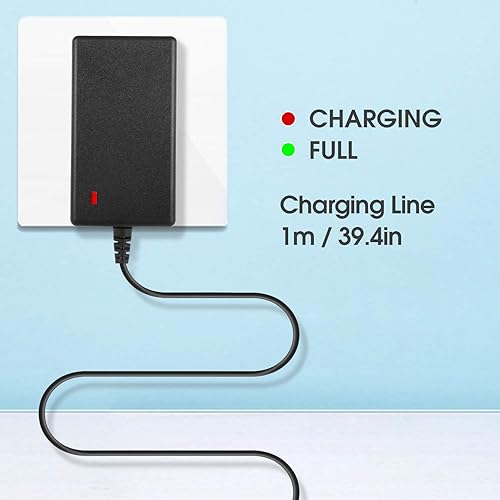 Miniatura 4 de IYOBCXIHO Cargador de pistola de masaje DC de 24 V o 25.2 V-1 A con adaptador para pistola de masaje muscular, tejido profundo de 24 V ACDC, cable