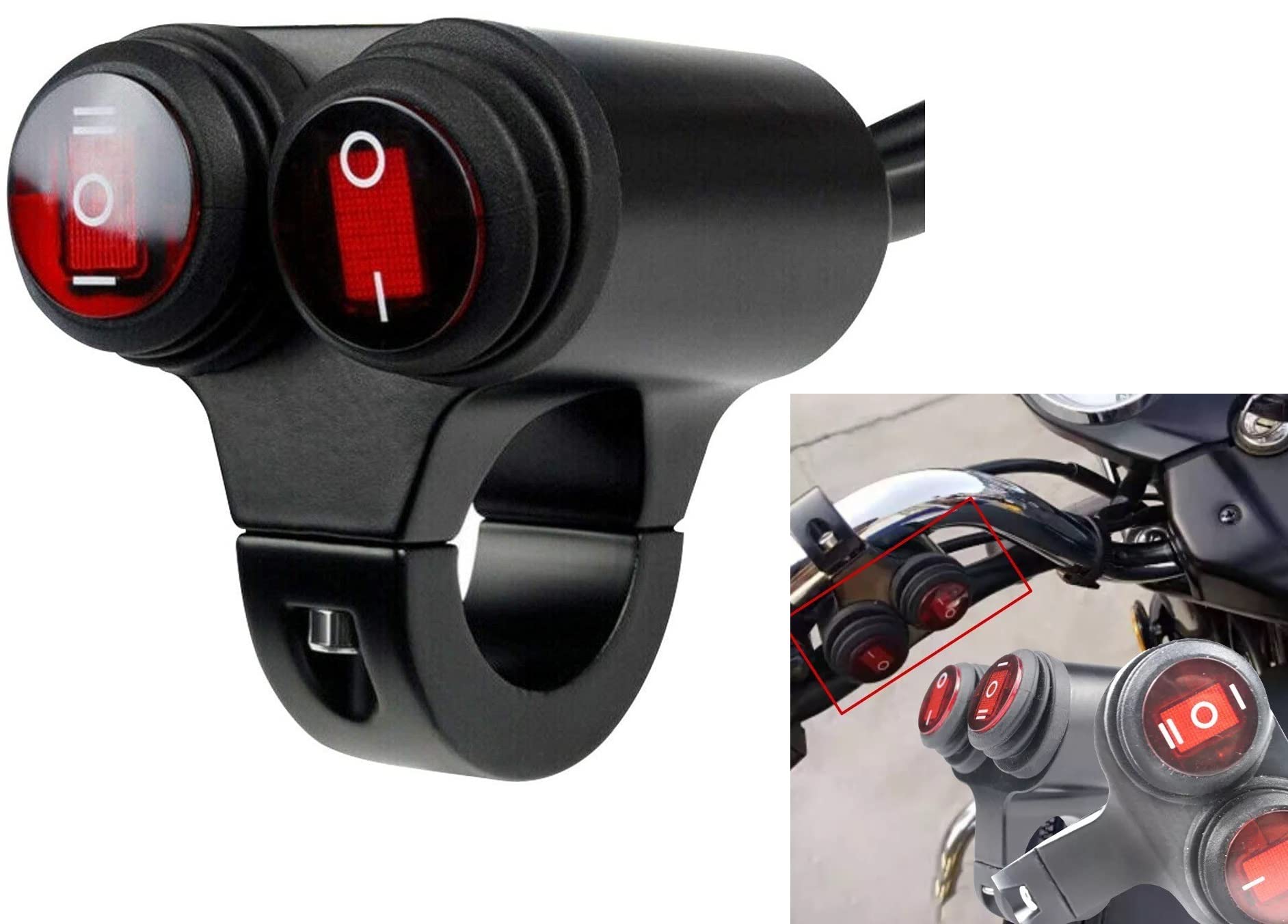 22mm Motorcycle Handlebar Headlight Fog 10 A Two Way Electrical Switch For Royal Enfield Meteor 350