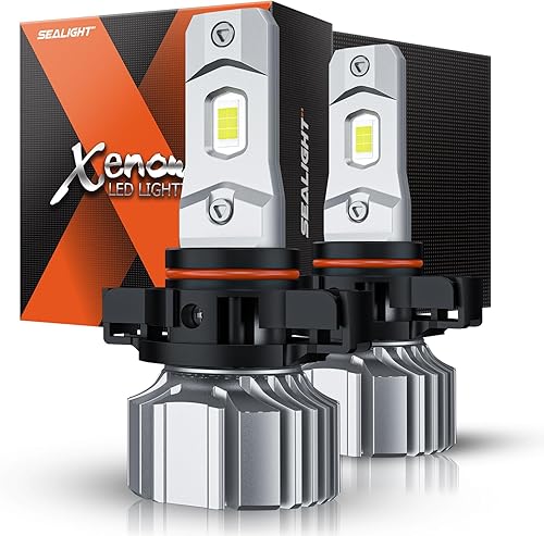 SEALIGHT Bombillas LED antiniebla 5202 o DRL, 18000 lm, 800% brillo, 5202 5201 PS19W PS24W, bombillas LED antiniebla para automóvil, 6500 K blanco