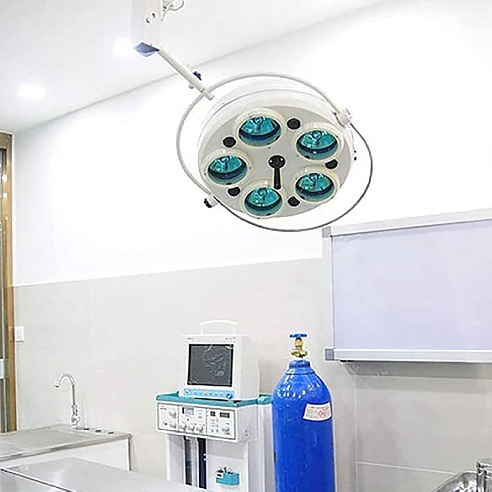 Luz de Examen sin Sombras Lámpara de Examen médico de Techo con rotación de 360 ° Luz de Examen quirúrgico para ginecología, Pacientes ambulatorios, orales, otorrinolaringología