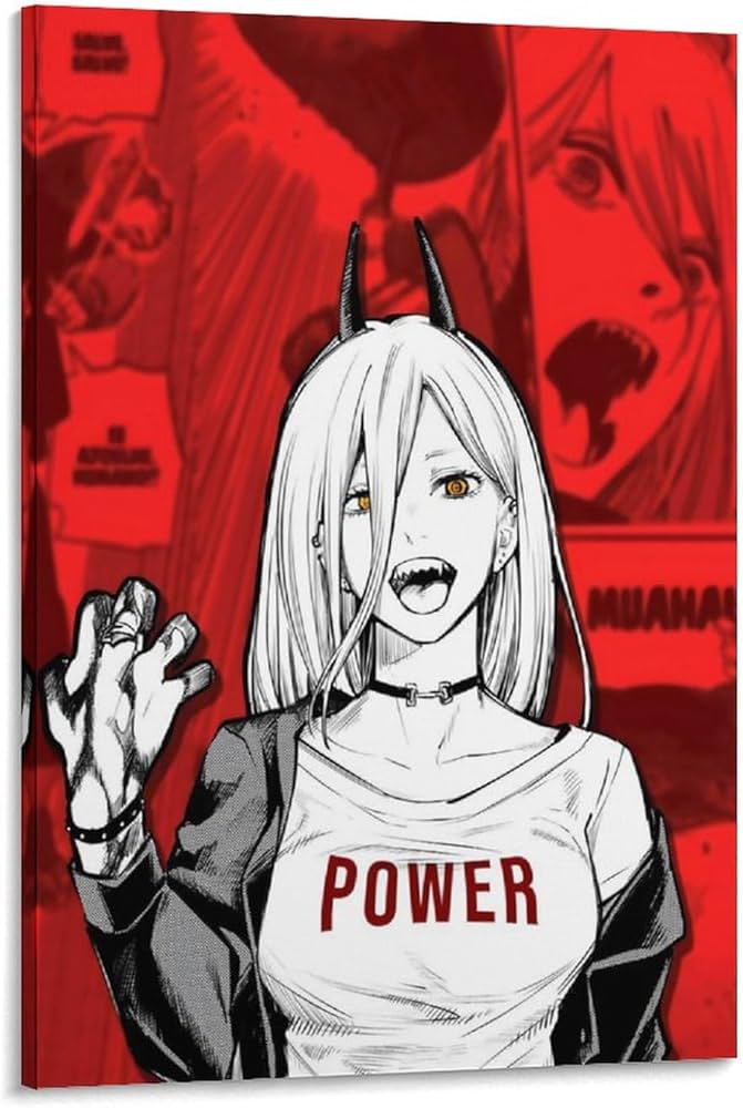 Amazon.co.jp: パワーちゃん アニメポスター 1 キャンバスアート