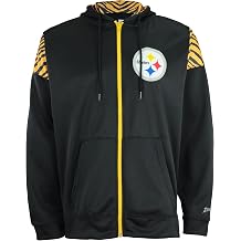 Zubaz NFL Mens Full Zip Team Color Hoodie | Official NFL Apparel | Full Zipper Hoodie | Signature Zubaz Designs | Extended Mens Size Range |