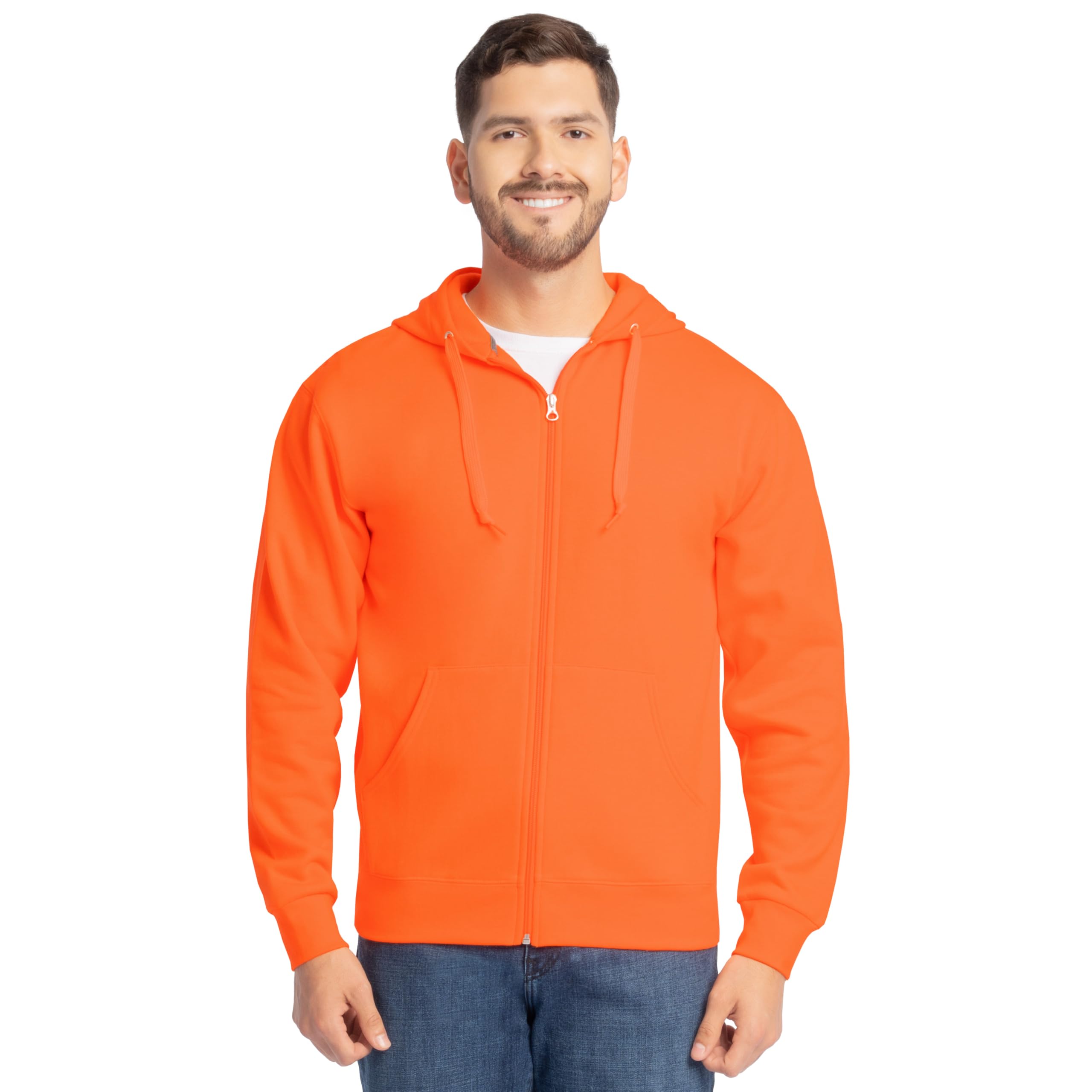 Fruit of the Loom Men's Full-Zip Long-Sleeve Hoodie