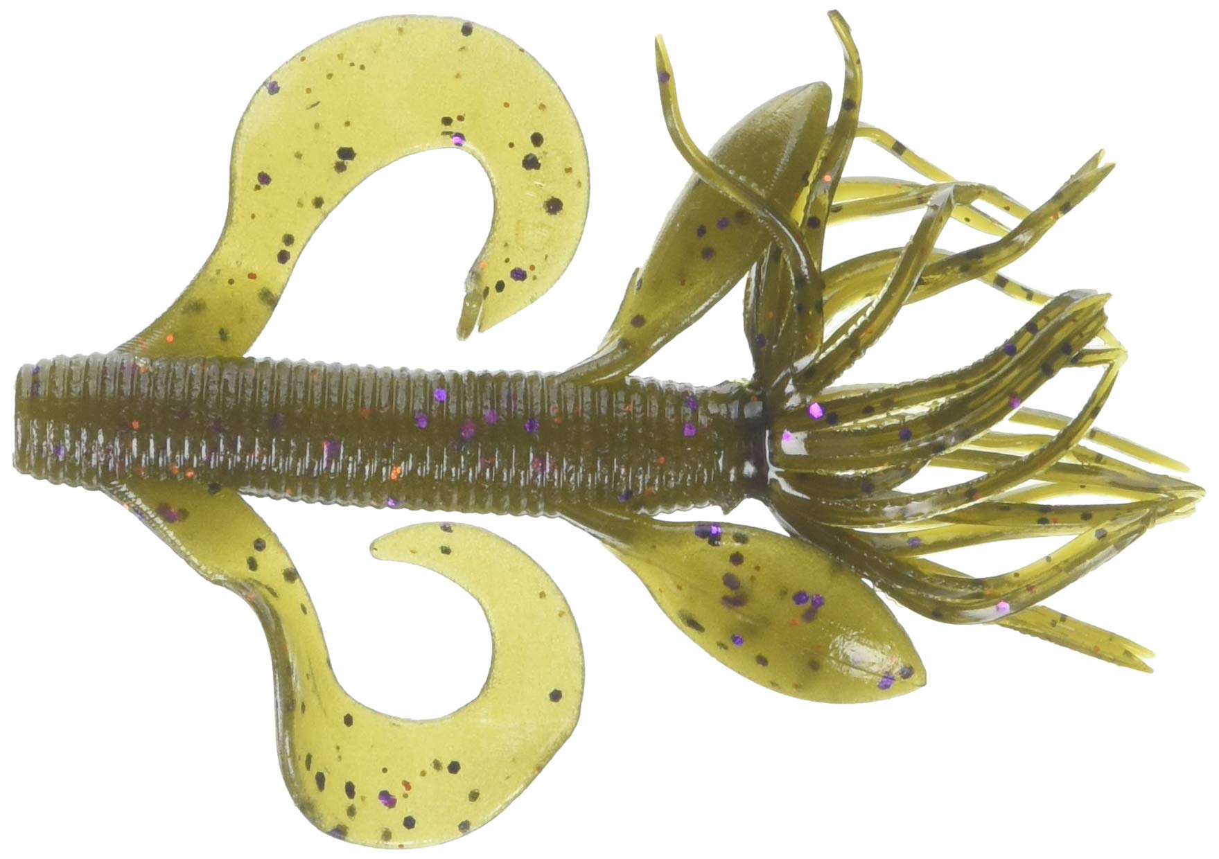 YAMAMOTO4' Kreature Realistic Soft Plastic Fishing Lure Baits with Wings and Free-Flowing Skirt - 7 Pack