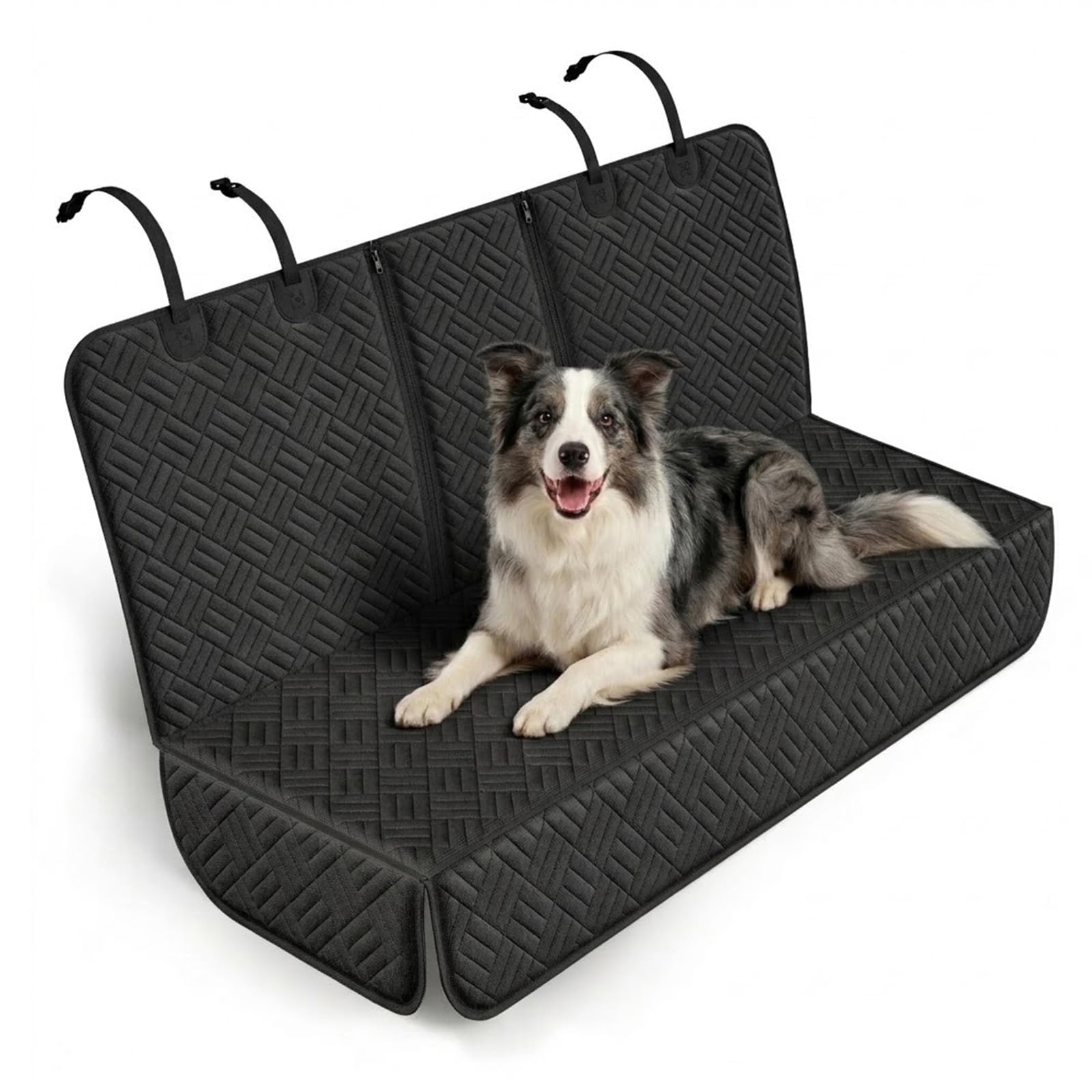 Eosarcu Coprisedile Auto per Cani, 600D, Telo Auto per Cani, 137x47x57cm | Coprisedile Posteriore Auto Universale, Copri Sedile Auto, Impermeabile Antiscivolo e AntiGraffio