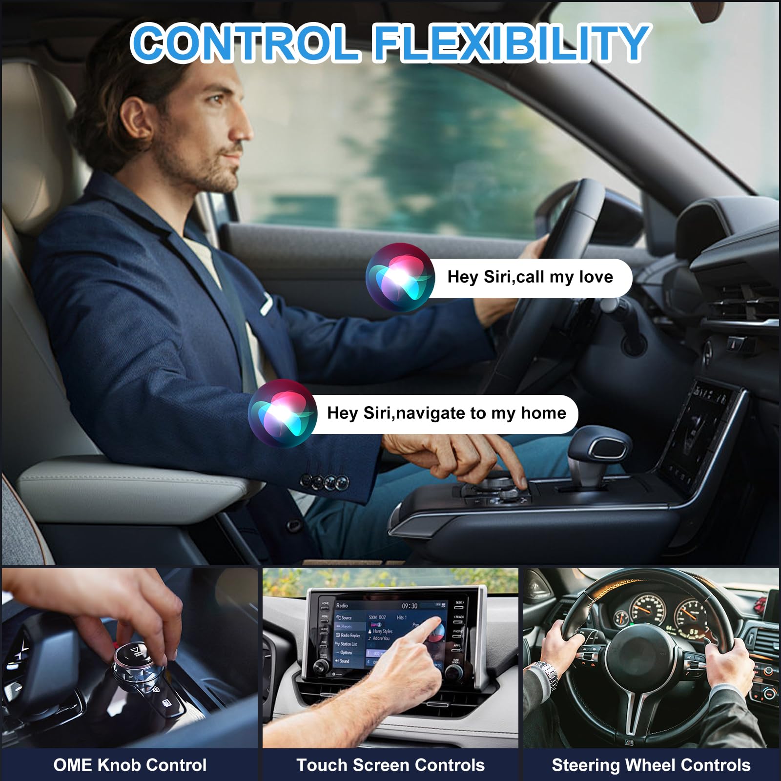 Adattatore Wireless CarPlay E Android Auto 2-in-1 - Plug & Play, WiFi 5GHz, Compatibile Con USB-C E USB-A