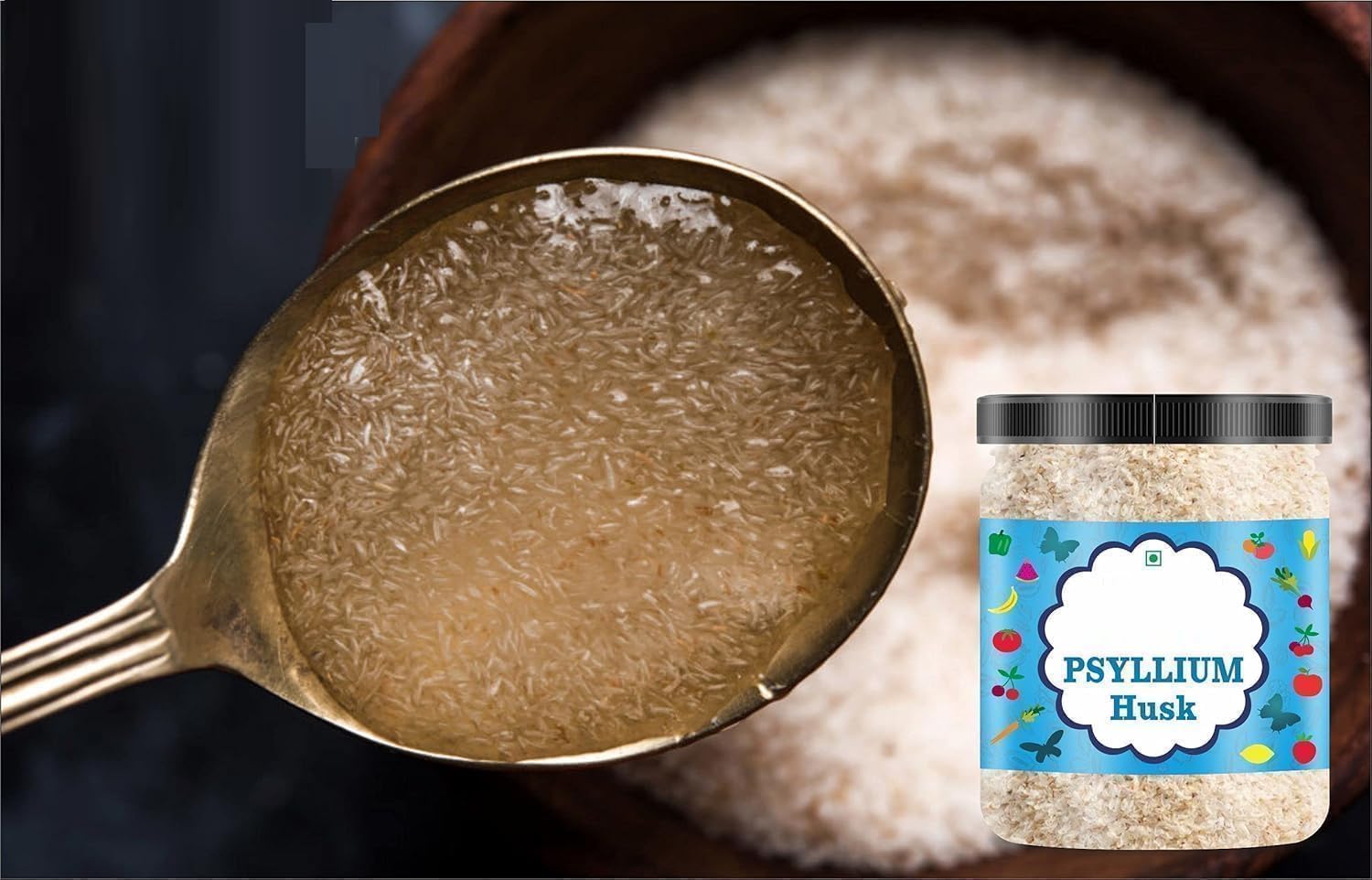 VK Psyllium Husk Isa.bgol Husk (Sat - Isa.bgol) Fibre Support - 400 GM