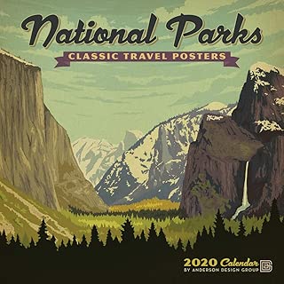 National Parks Classic Posters 2020 Wall Calendar - coolthings.us