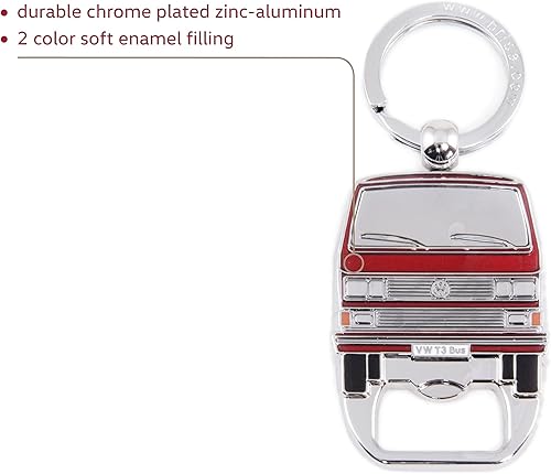 Miniatura 7 de BRISA VW Collection - Llavero Volkswagen con abrebotellas en diseño de autobús T3, T4, T5