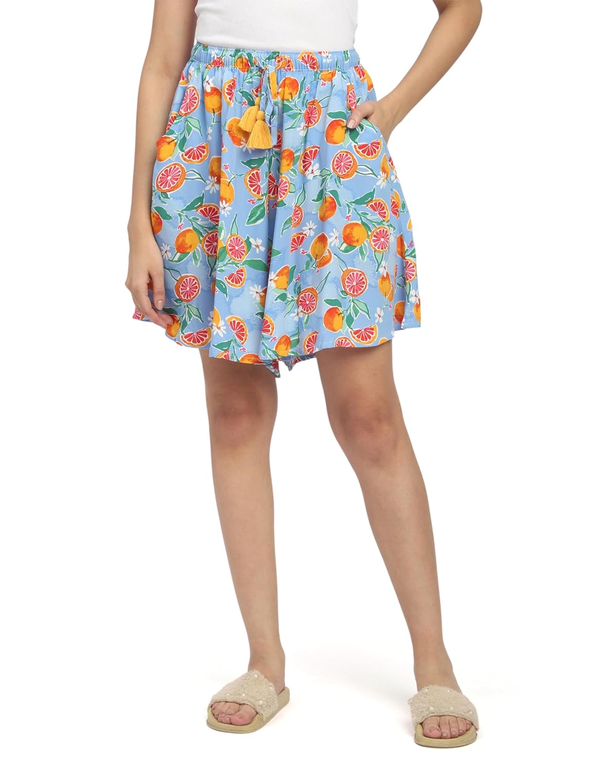 B STORIES Women's Flared Shorts – Culottes with Pockets|Soft Viscose Lounge & Beach Wear|Mid-Rise Elastic Waistband|Casual... - Review, Price and Buying Guide