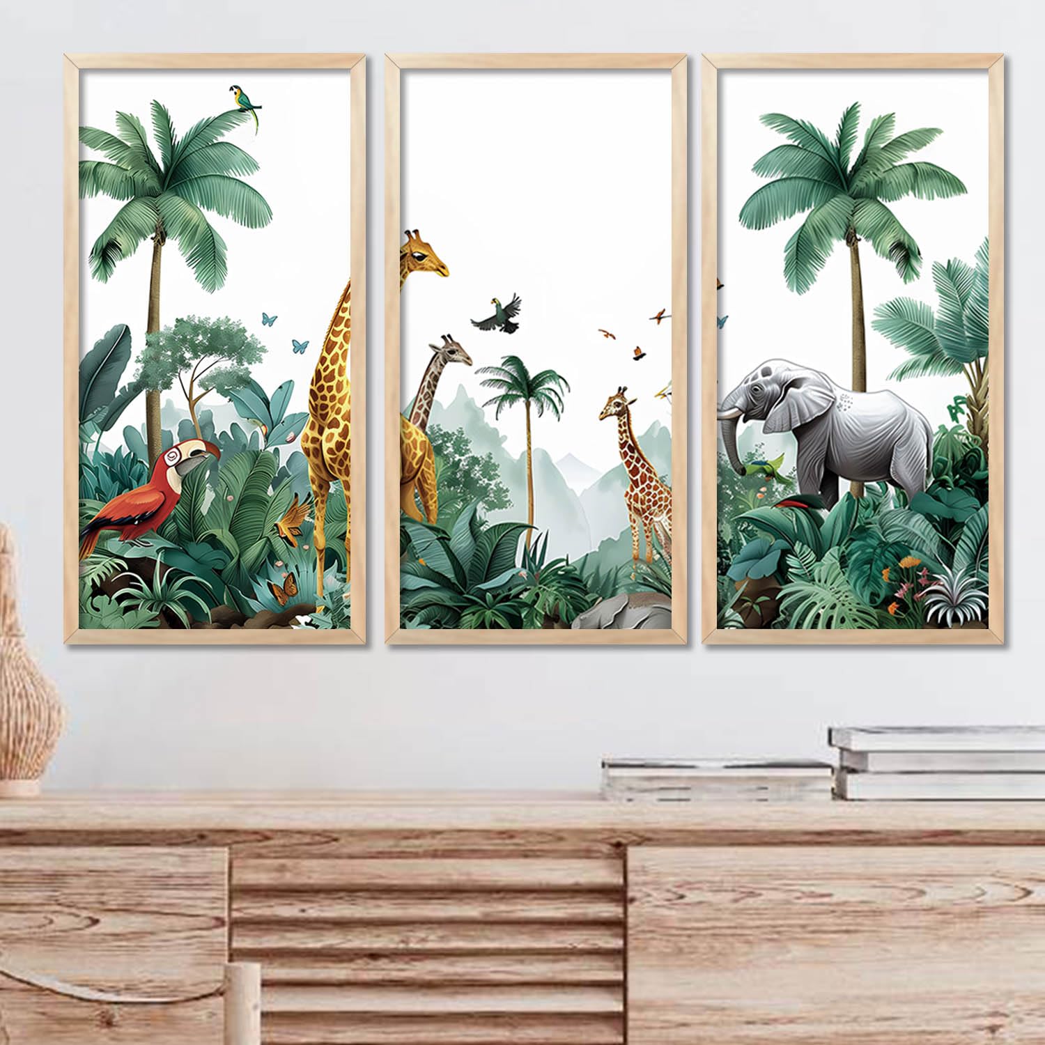 Kotart - Pichwai Painting for wall Decoration |Traditional Indian Art Wall Décor Paintings | Traditional Indian Art Pichwai Wall Décor Paintings For Home Décor Living Room Bedroom set of 3 (10X19 INCH, G) (B0D4HTS6FX) Amazon Price History, Amazon Price Tracker