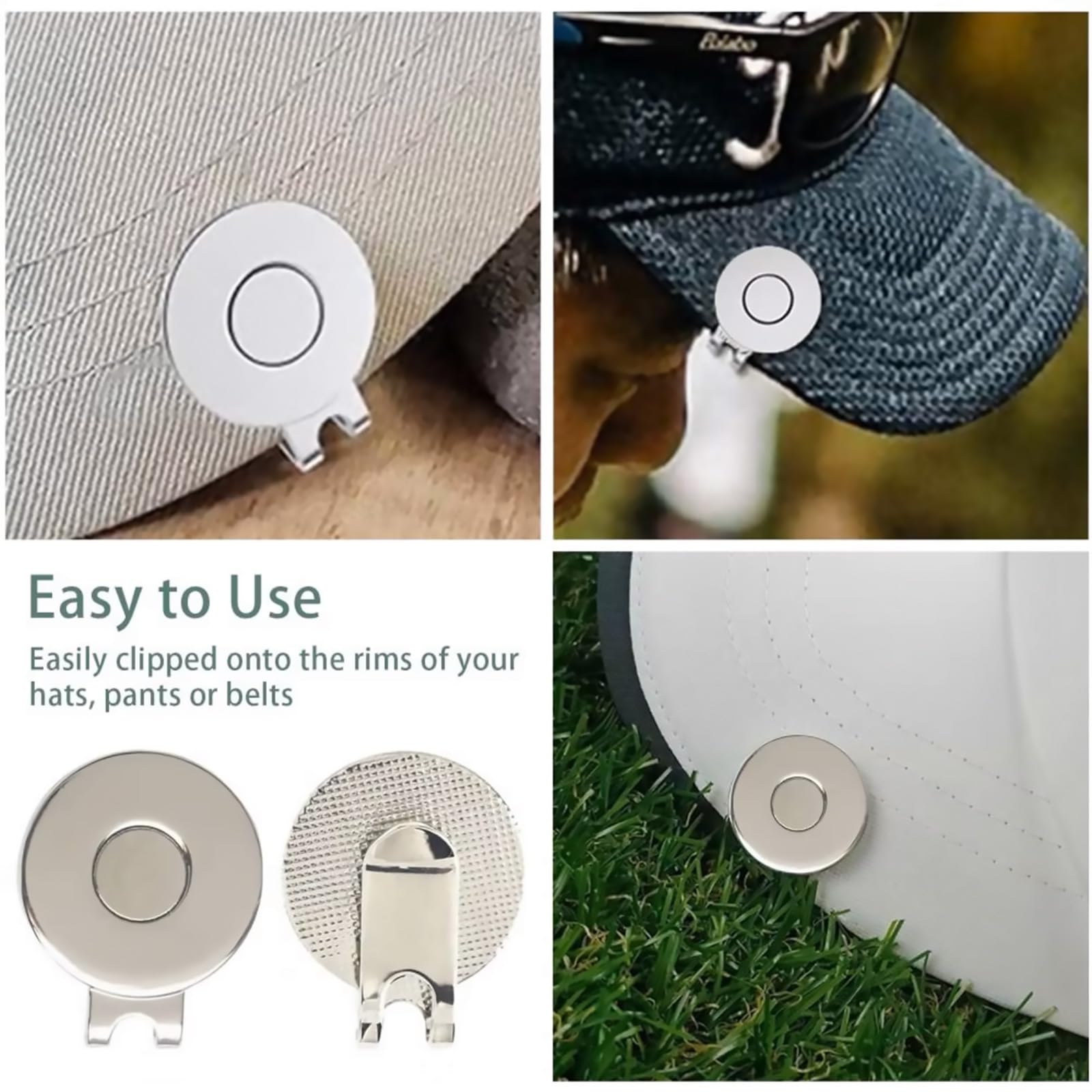 4 Pcs Golf Marker Hat Clip - Image 4