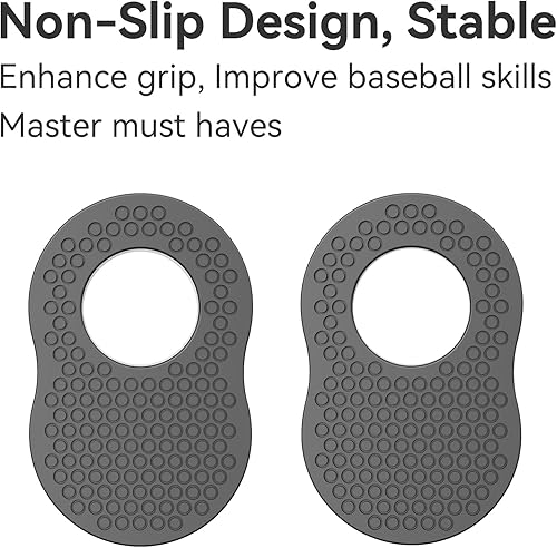Miniatura 5 de Paquete de 2 protectores de pulgar de béisbol para bateadores profesionales, ayuda de entrenamiento de swing de bateo, protector de pulgar de