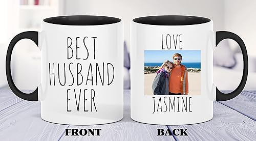 Miniatura 4 de Taza personalizada para marido, taza de fotos personalizada de esposa, taza de aniversario para él, regalo del día del padre