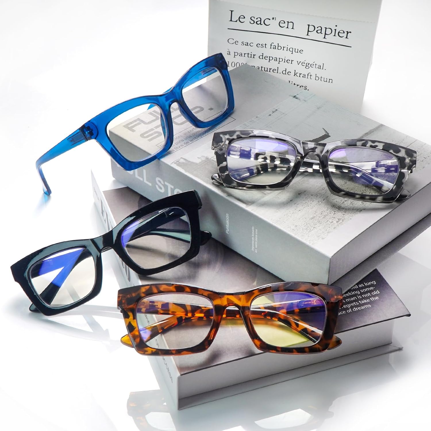 SIGVAN Progressive Multifocus Reading Glasses for Women Men Blue Light Blocking Spring Hinge Computer Multifocal Readers - Image 7