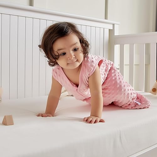 Miniatura 4 de DaysU Saco de dormir para bebé con puntos calmantes TOG 2.5, manta sin mangas para bebé de 12 a 18 meses con cremallera de 2 vías, saco de dormir de